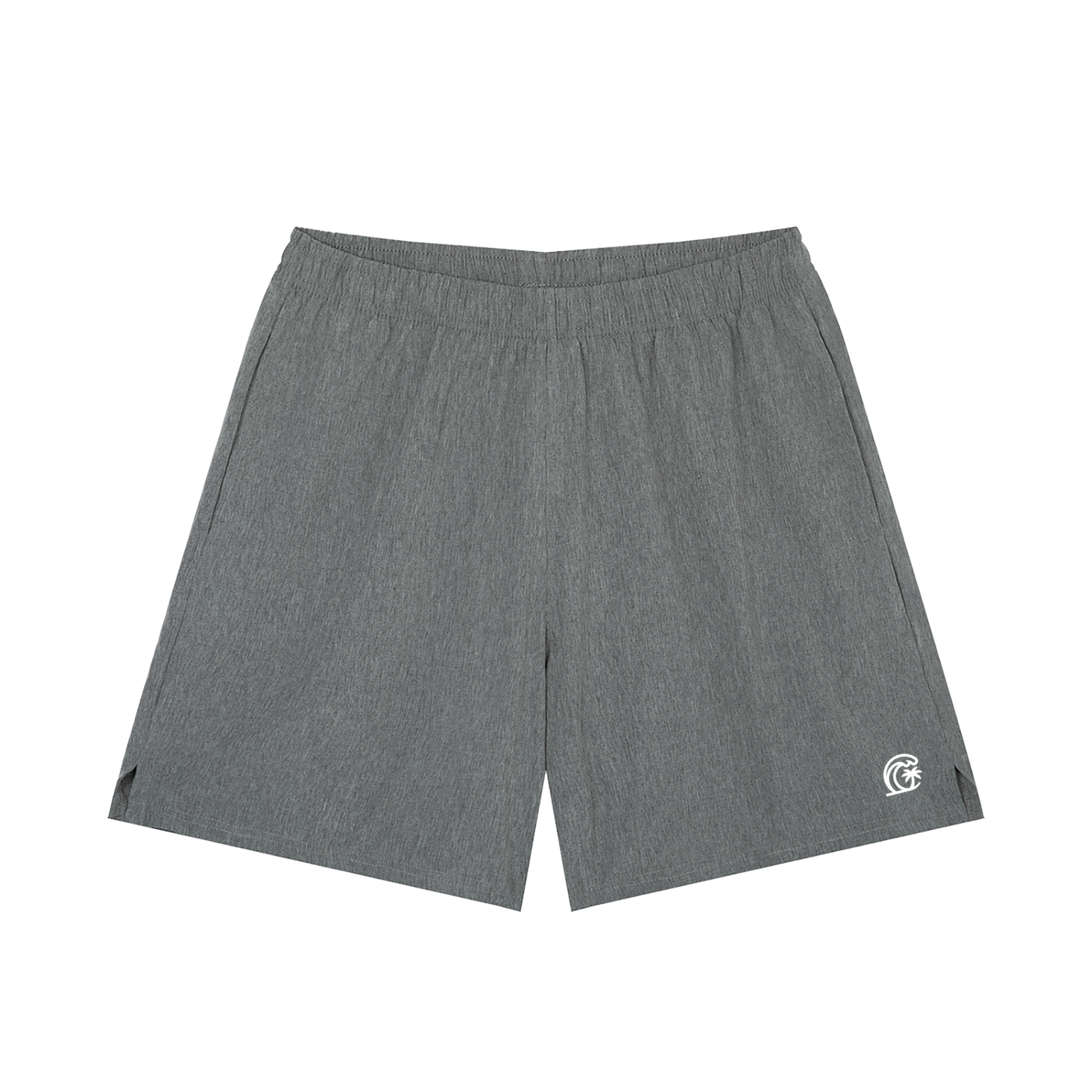 The Inlet Short in heather grey, front